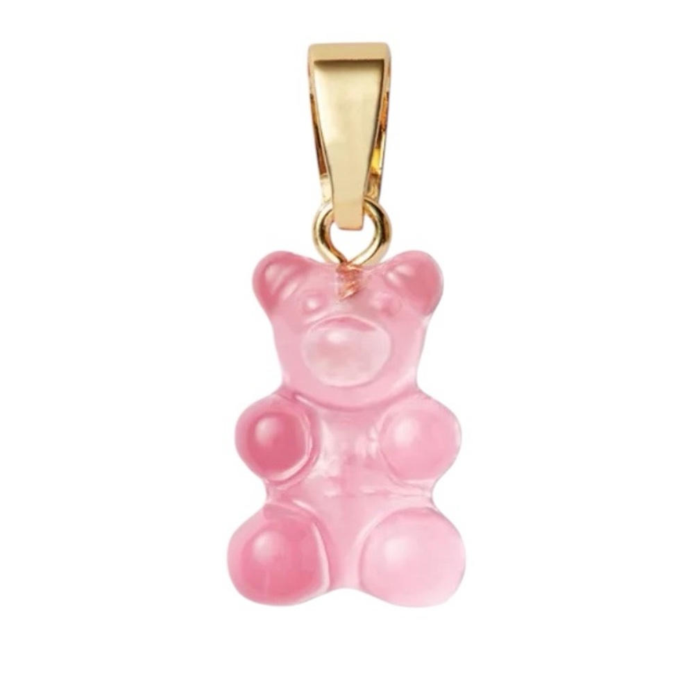 Gummy Bear Charm - 18k gold plated - color Bubblegum
